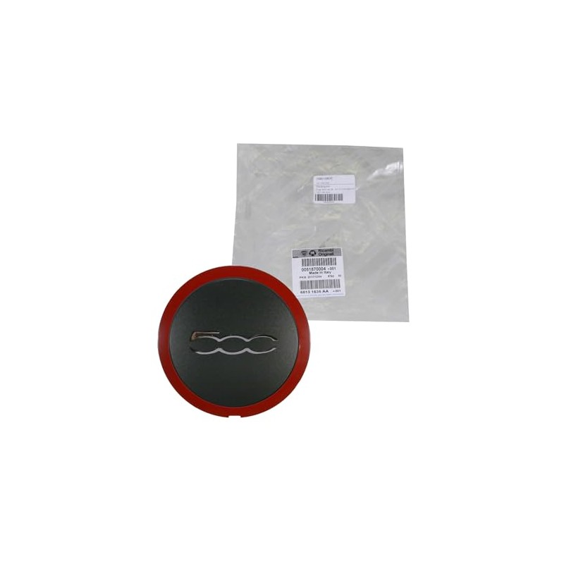 Fiat Pandemonium 500 Wheel Trim Kit 15/16 Inch Black Red