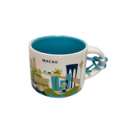 Starbucks You Are Here Series Macau Ceramic Demitasse Ornament Mug, 2 Oz, White