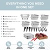 Alpha Living 6 Pack - Disposable Chafing Dish Buffet Set,