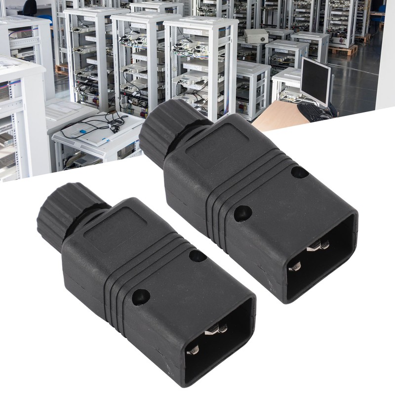 2pcs IEC320 C20 Power Socket Adapter Receptacle Connector Copper PVC