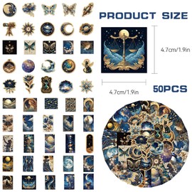 Tressora 50 Piece Graffiti Sticker Set, Aesthetic Anime Stickers for Water Bottle, Laptop, Kindle, Skateboard, Guitar, Waterproof Vinyl Stickers for Teens