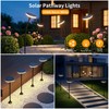 Solar Pathway Lights Outdoor, 4 Pack Solar Powered Garden Lights