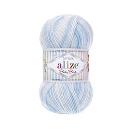Alize Baby Best Batik Baby Knitting Yarn, Anti-Pilling, Baby Wool, Choice of Colours, Colour: 6669