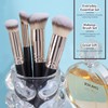 MAANGE Set de Brochas de Maquillaje 4 Piezas Brochas de