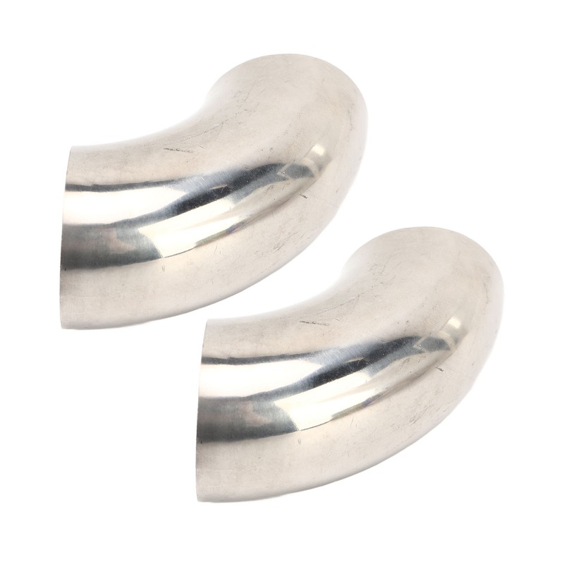 2PCs 90 Degree Elbow Wastegate Dump Valve Pipe 1.5in Stainless