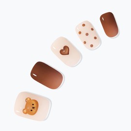 M] Dashing Diva FW Snow Bear Nail Set (3 Types)