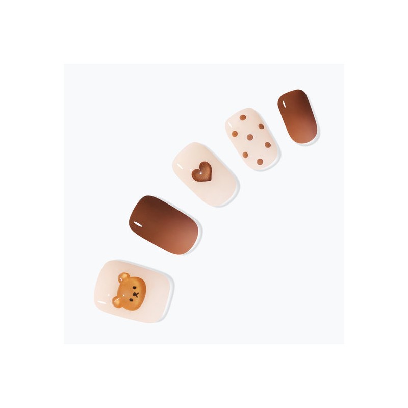 M] Dashing Diva FW Snow Bear Nail Set (3 Types)
