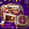 3 Rolls Purple Black Orange Glitter Mesh Wired Ribbon Halloween