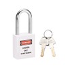 sourcing map Lockout Tagout Safety Padlock 1-1/2-Inch Steel Shackle Keyed