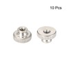 uxcell Knurled Thumb Nuts, M3 Round Knobs with, Nickel Plating,