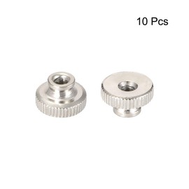 uxcell Knurled Thumb Nuts, M3 Round Knobs with, Nickel Plating, Pack of 10