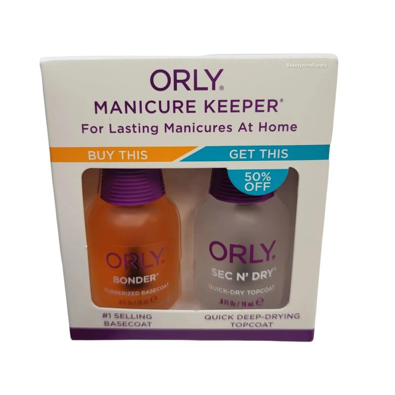 Orly manicure Keeper duo kit 18ml for lasting manicures at
