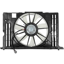 AZHZ Cooling Fan Assembly Cooling Fan 621-363 for Toyota Corolla 2009-2013 for Toyota Matrix 2009-2014 for Pontiac for Vibe 2009-2010 Black Driver Side/LH