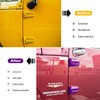 Purple Door Hinge Cover Trim Exterior Accessories for 2007-2018 Jeep