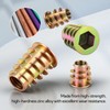 GAGIRA 170PCS Threaded Inserts Nuts Assortment Kit, M4/M5/M6/M8 Threaded Wood