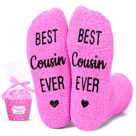 HAPPYPOP HAPPYPOP Cousin Gifts For Women - Gifts For Cousin, Best Cousin Gifts For Women, Gifts For Cousins Female, Cousin Socks Stocking Stuffers