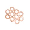 INFINAUTO 10pcs 8mm Inner Dia Copper Washers Flat Sealing Gaskets