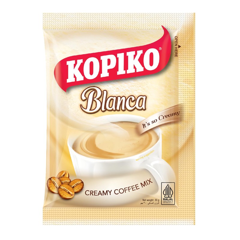 Kopiko Blanca 3 In 1 Creamy Coffee Mix (10 Sachets