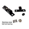 QCAA Solid Brass Double Ball Catch, 60mm, with#304 Stainless Steel
