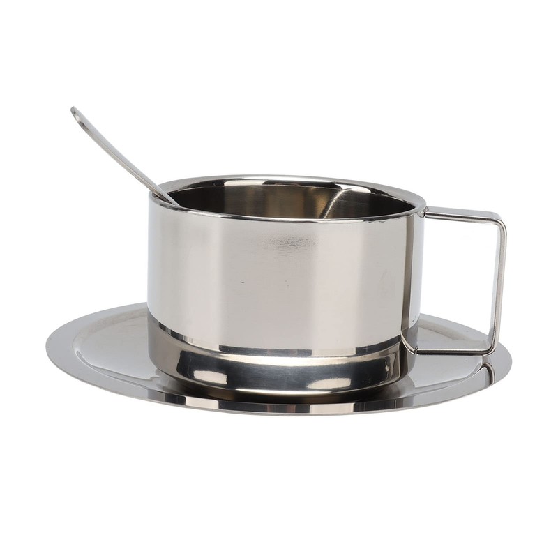 MUNEFE Stainless Steel Coffee Cup Set, Double Walled Espressos Cups,