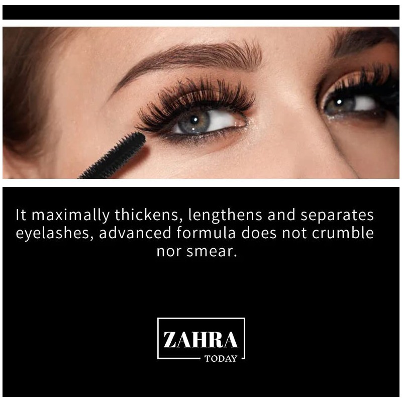 Máscara De Pestañas Zahra Today Cruelty Free False Lash Effect