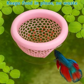 AEDNX 2pcs Floating Cave Betta Fish Skins, Betta or Shrimp Feeder, Cave and Hammock, Small Fish Feeding Rings, Aquarium Hiding Feeding Decorative Accessories (One Big, one Small) (Wood Colar)