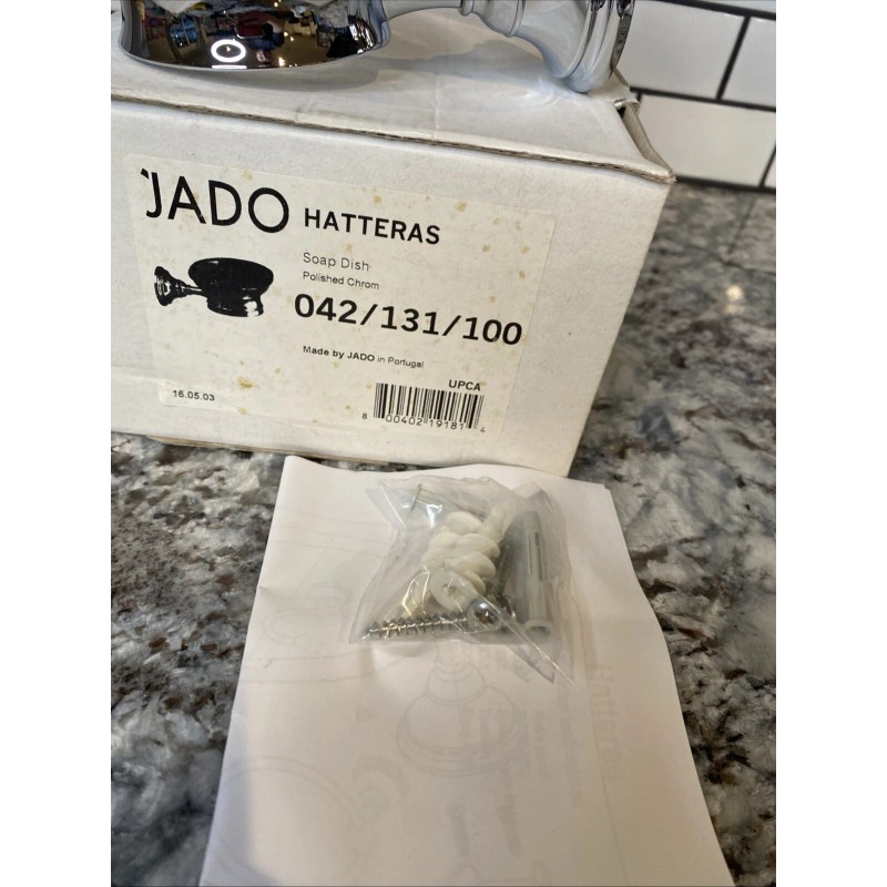 JADO Hatteras Soap Dish - Polished Chrome, #042/131/100, NOS!