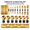 Gold Magnetic Measuring Cups & Spoons Set of 16, 7