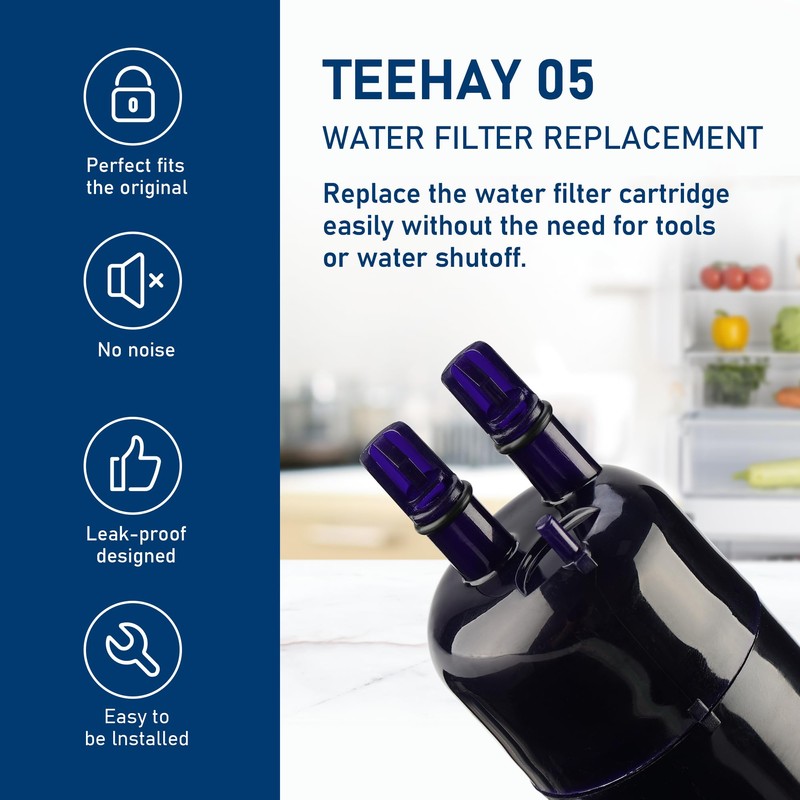 TEEHAY KAD1RXD1 Water Filter Replacement, Compatible With KitchenAid Refrigerator Ice
