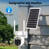 4G LTE Solar Cellular Security Camera, No WiFi Waterproof Outdoor