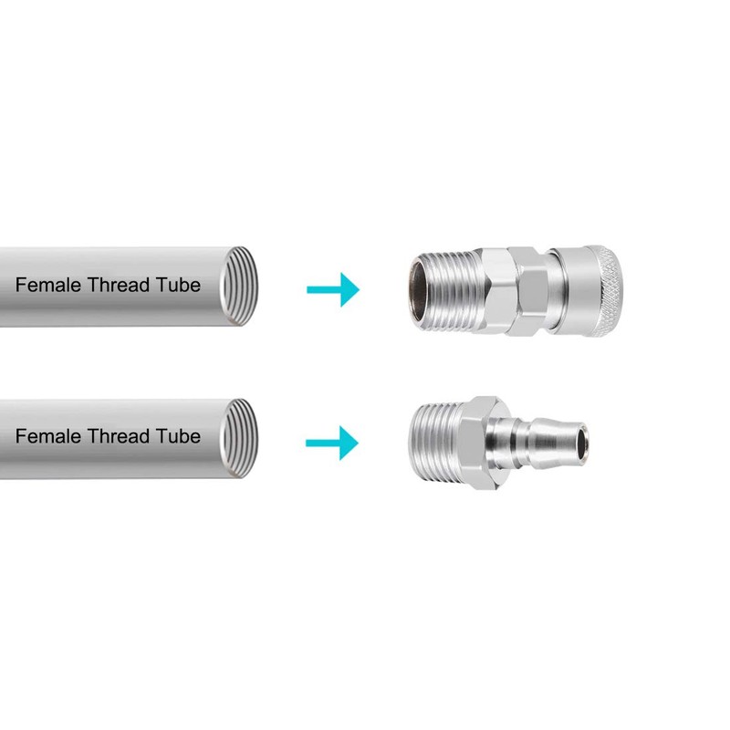 uxcell Air Tool Pressure Washer Male High Flow Coupler Plug
