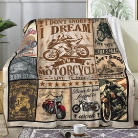 Sletop Motorcycle Gifts for Men Motorcycle Blanket Stuff Plush Throw and Blankets for Men Women Kids Boys Adults Sofa Bedding Room Decor 50"x40"