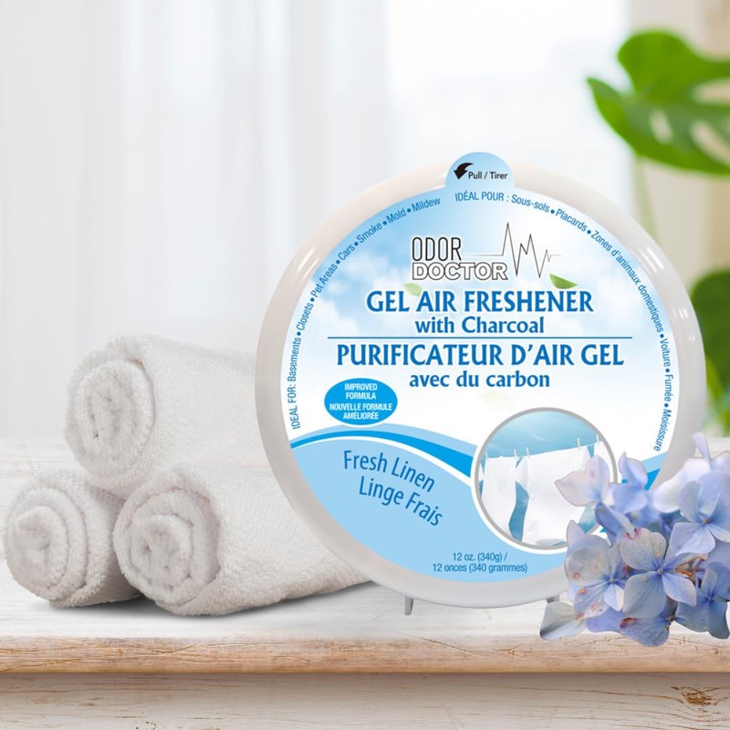 Odor Doctor Gel Air Freshener- Fresh Linen (340g)