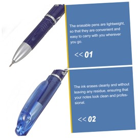 STOBOK 12pcs Set Erasable Pen Black Pen Refills Suit for Kids Chinese Pens Fine Point Pens Black Fine Point Pens Blue Pens Fine Point Aesthetic Pen Writing Supplies Student Use Ink Bulk