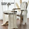 Artoid Mode Boho Beige Gauze Wedding Cheesecloth Table Runner, Seasonal