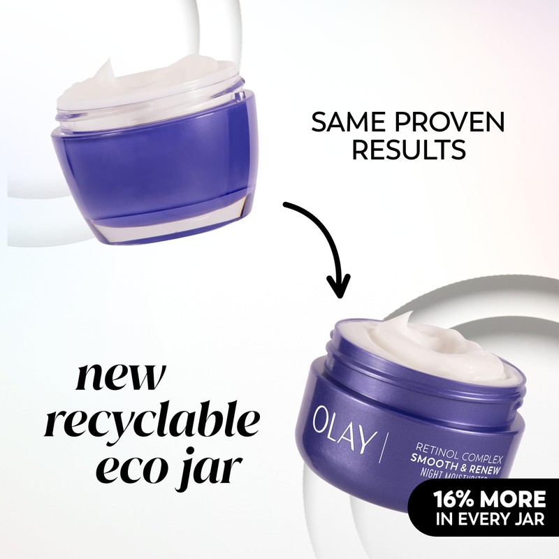 Olay Retinol Face Moisturizer, Smooth & Renew Cream for Women,