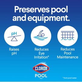 Clorox® Pool&Spa™ Swimming Pool pH Up, Raises pH, Protects Against Eye and Skin Irritation, 4LB (Pack of 1)