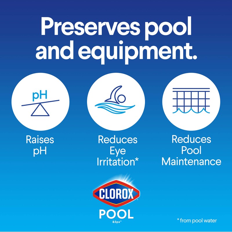Clorox® Pool&Spa™ Swimming Pool pH Up, Raises pH, Protects Against