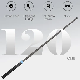 26cm to 1.2m Selfie Stick Carbon Fiber Selfie Stick for insta360 x4 Insta 360 x4 x3 x2 x one r RS Gopro Go pro Hero 13 12 11 10 9 8 7 6 5 4 3 Camera Accessories (Blue)