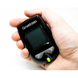 Glucómetro GMATE WHEEL-Sistema de Monitoreo de Glucosa en Sangre, Kit con accesorios, Registra 500 resultados de medicion de Glucosa