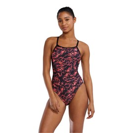 TYR Women's Durafast Elite Diamondfit Swimsuit, Red/Energia, 38