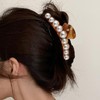 Large Pearl Claw Clips - Cute Pearl Hair Claw Non-Slip