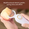 Electric Potato Peeler, Handheld Vegetable Peeler Set with 3 Interchangeable