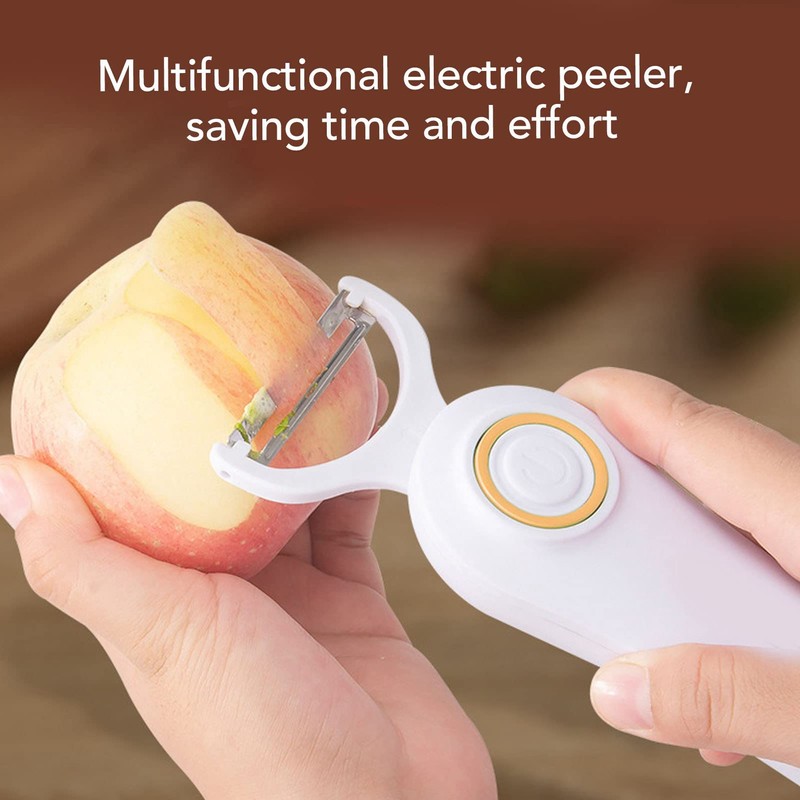 Electric Potato Peeler, Handheld Vegetable Peeler Set with 3 Interchangeable