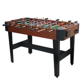 LATART 48 Inch Foosball Table, Football Arcade Soccer Game Table for Offices Home Adult Kids with Leg Levelers & Heavy Duty Legs 2 Balls 2 Cup Holders