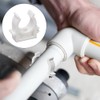 Editbar Set of 120 Clamp Clamps 20 mm White PVC