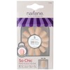 Nailene So Chic Artificial Nails, Matte Macchiato, Short Squoval – 28 Fake Nails in 10 Sizes – Nail Glue Included – Up to 7 Days of Wear – False Nails Designed for Comfort & Natural Look