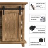 WINSOON 2.5FT Super Mini Sliding Barn Door Cabinet Hardware Kit