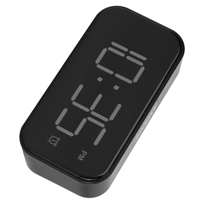 USB LED Digital Touch Alarm Clock 12/24H Portable Bedside Clock