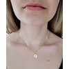 Guardian Angel God's Blessing Pendant Partially Matte 333 Yellow Gold